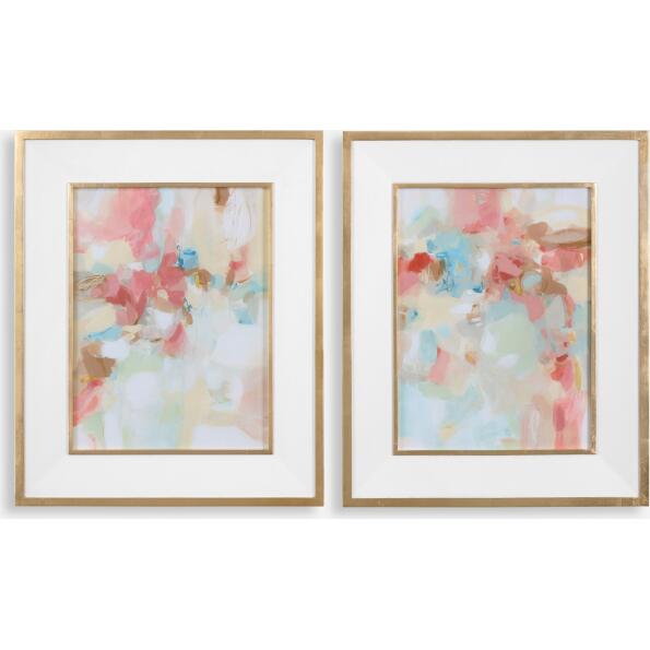 A Touch Of Blush And Rosewood Fences-Abstract Art